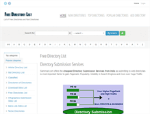 Tablet Screenshot of directorysubmission.sammrat.com